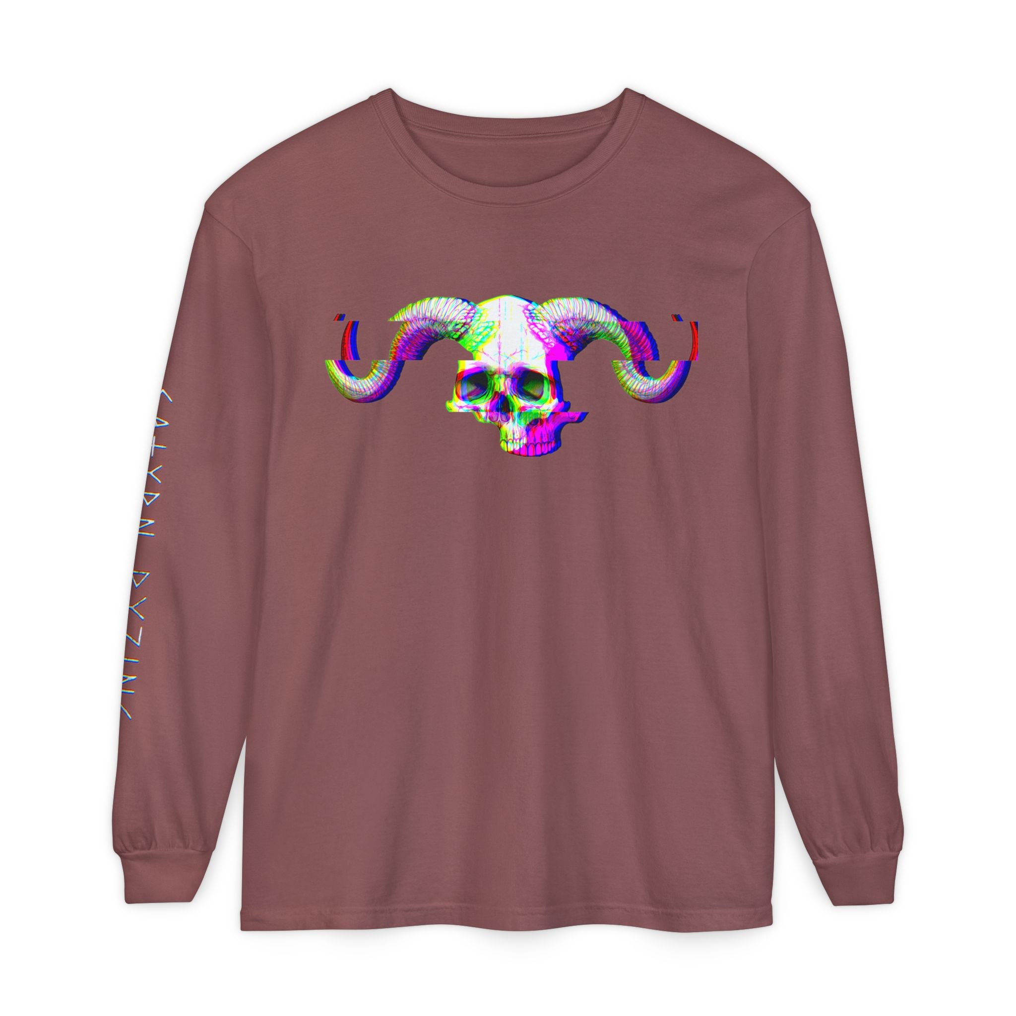 Satyr Skull Long Sleeve Tee — Satyrn Ryzing Esoteric Star Graphic