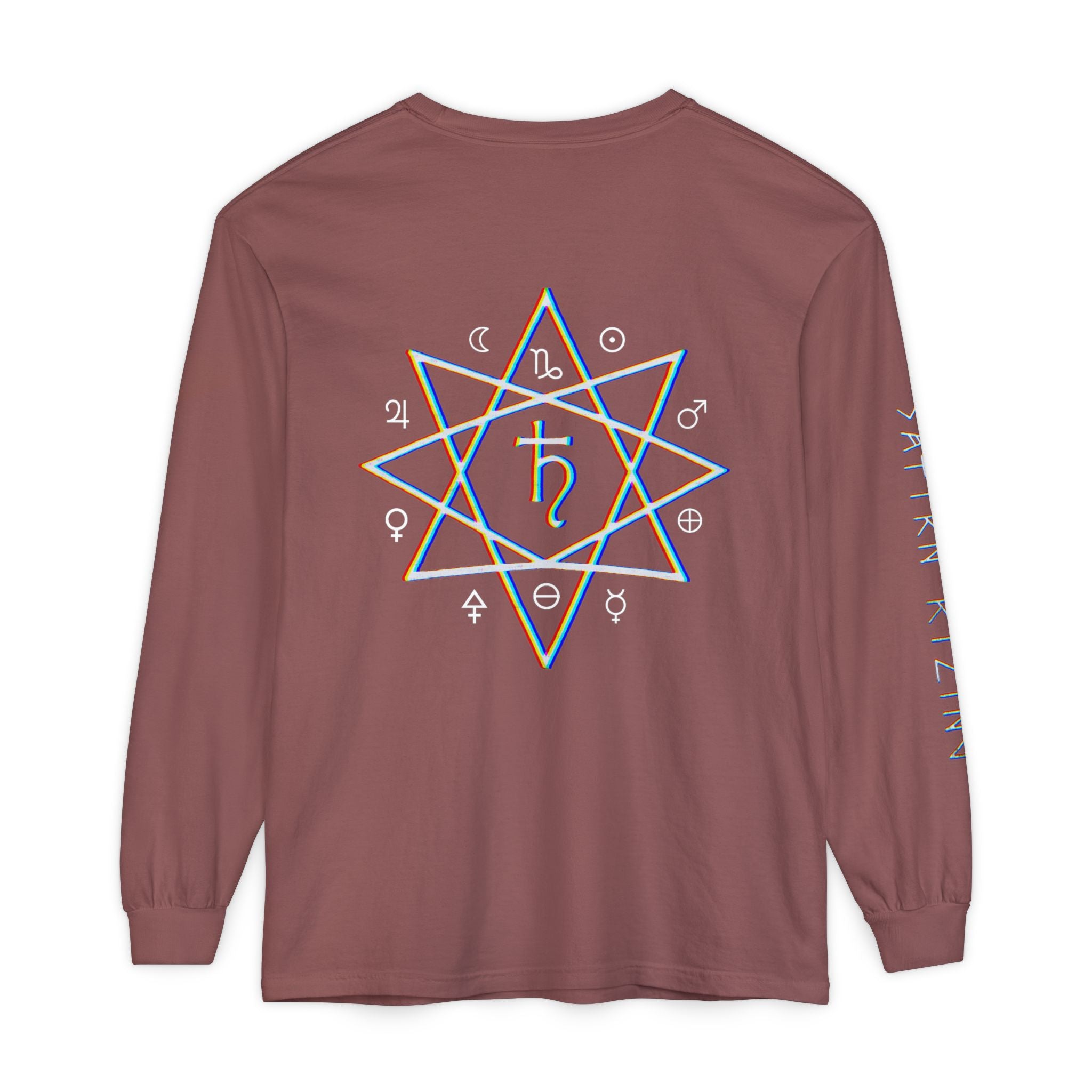 Satyr Skull Long Sleeve Tee — Satyrn Ryzing Esoteric Star Graphic