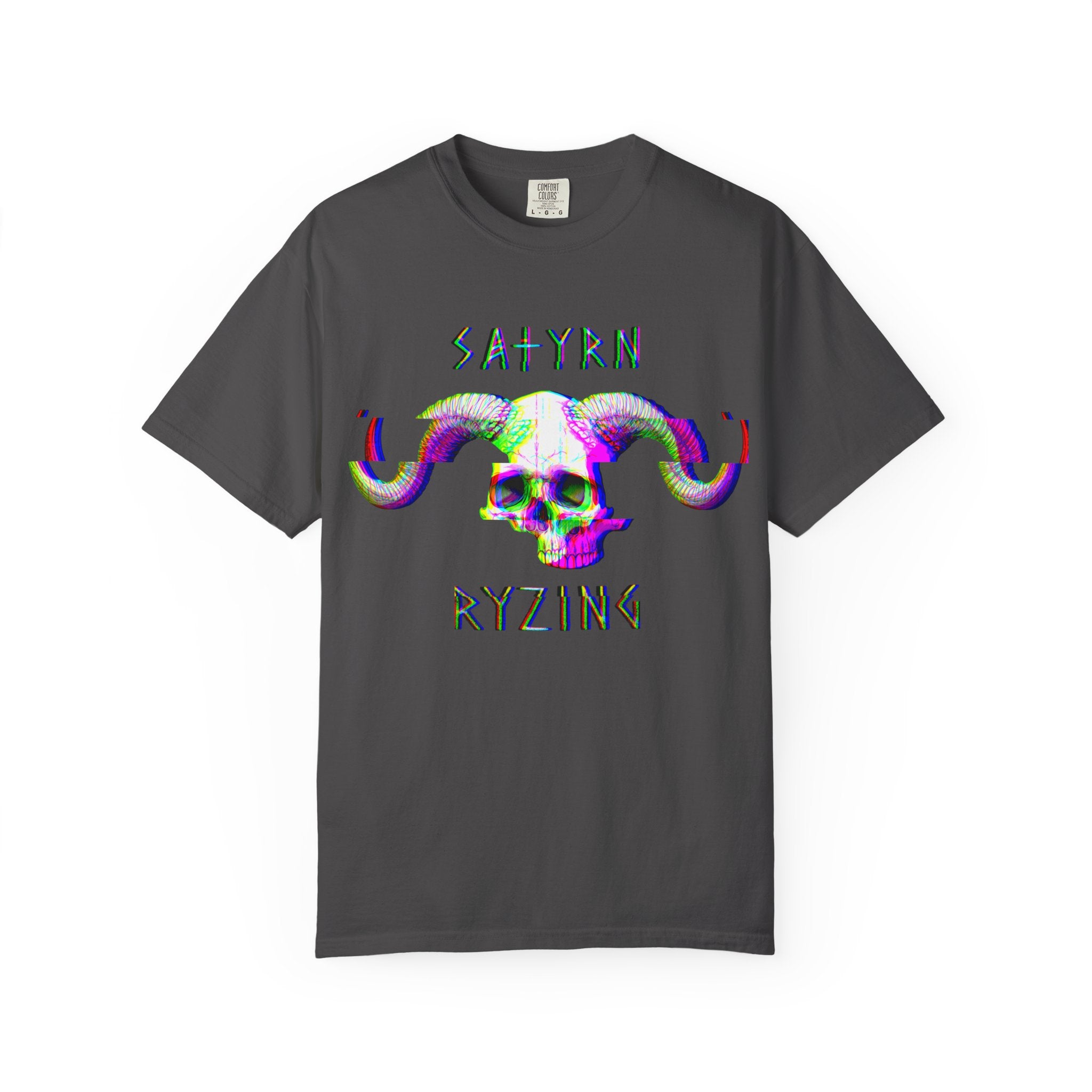 Satyr Skull Glitch T-Shirt — Satyrn Ryzing Graphic Tee