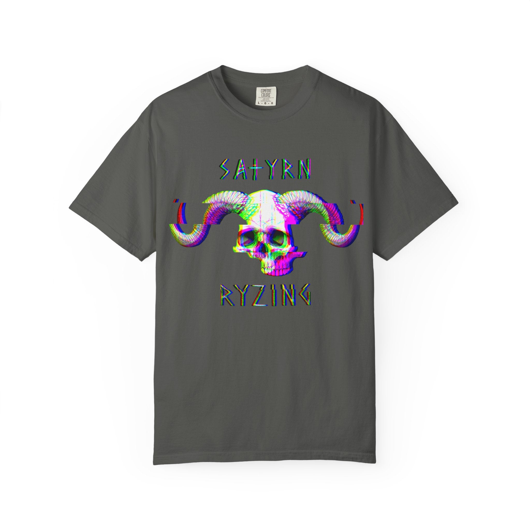 Satyr Skull Glitch T-Shirt — Satyrn Ryzing Graphic Tee