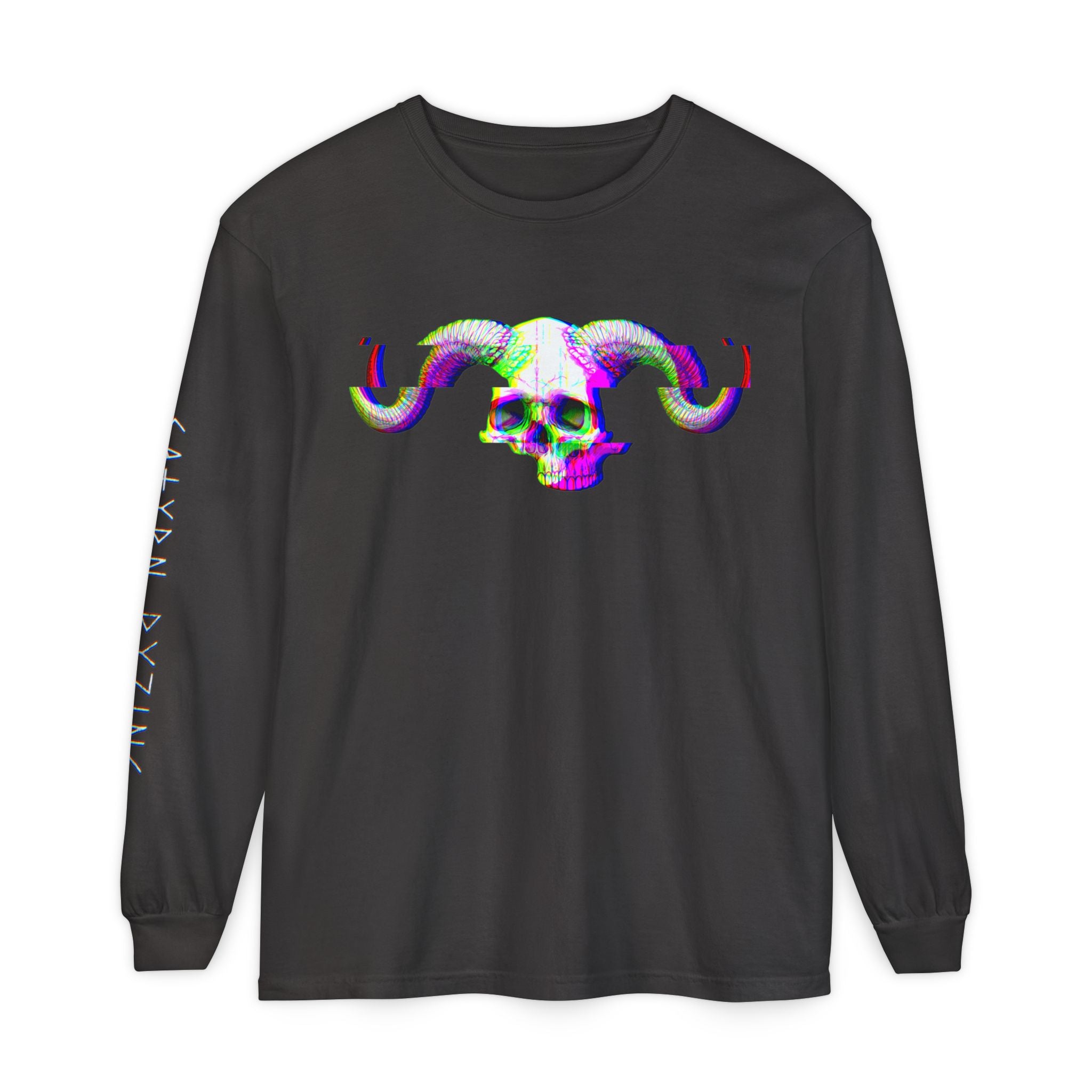 Satyr Skull Long Sleeve Tee — Satyrn Ryzing Esoteric Star Graphic