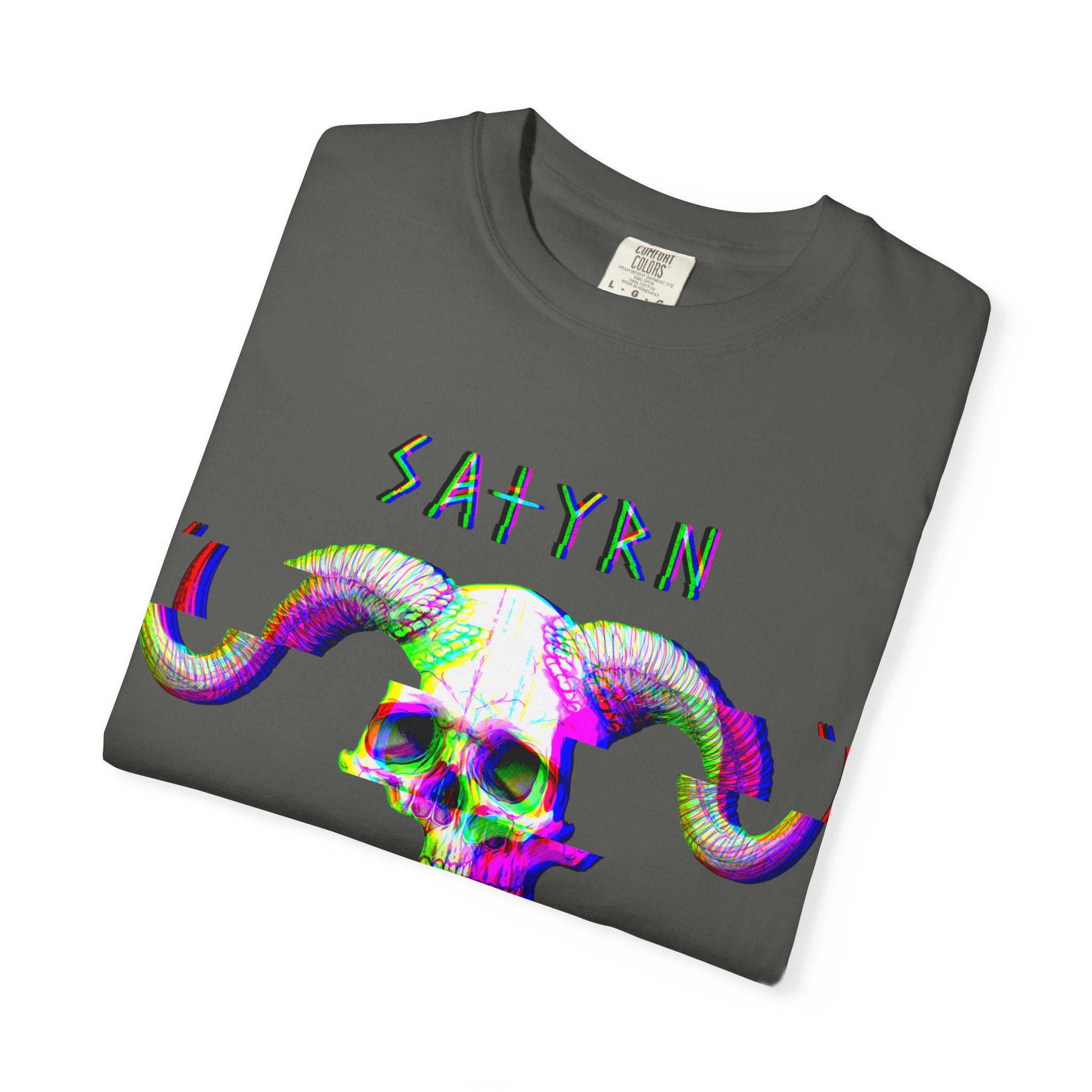 Satyr Skull Glitch T-Shirt — Satyrn Ryzing Graphic Tee