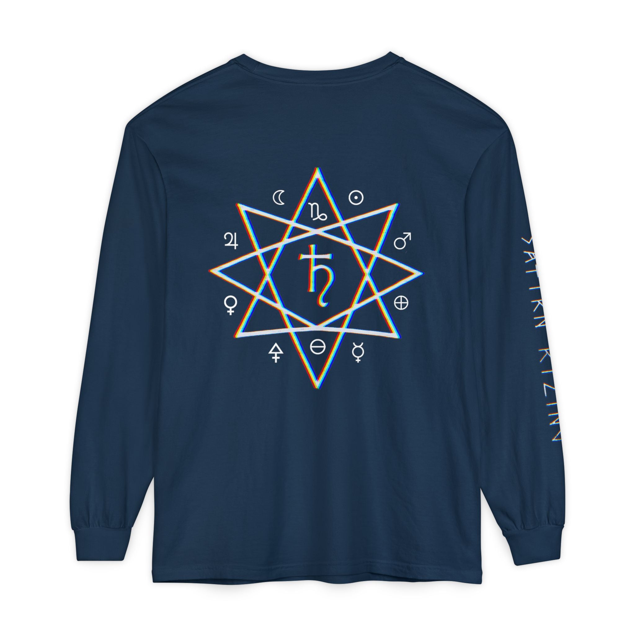 Satyr Skull Long Sleeve Tee — Satyrn Ryzing Esoteric Star Graphic