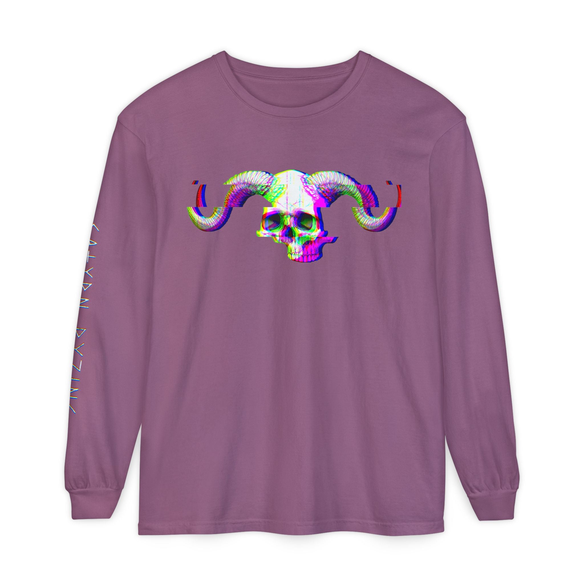 Satyr Skull Long Sleeve Tee — Satyrn Ryzing Esoteric Star Graphic