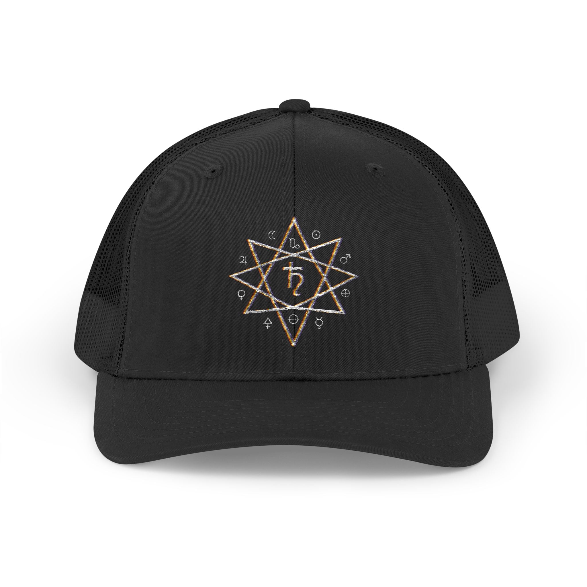Satyrn Ryzing Sigil Snapback Trucker Cap — Alchemy & Astronomy Design