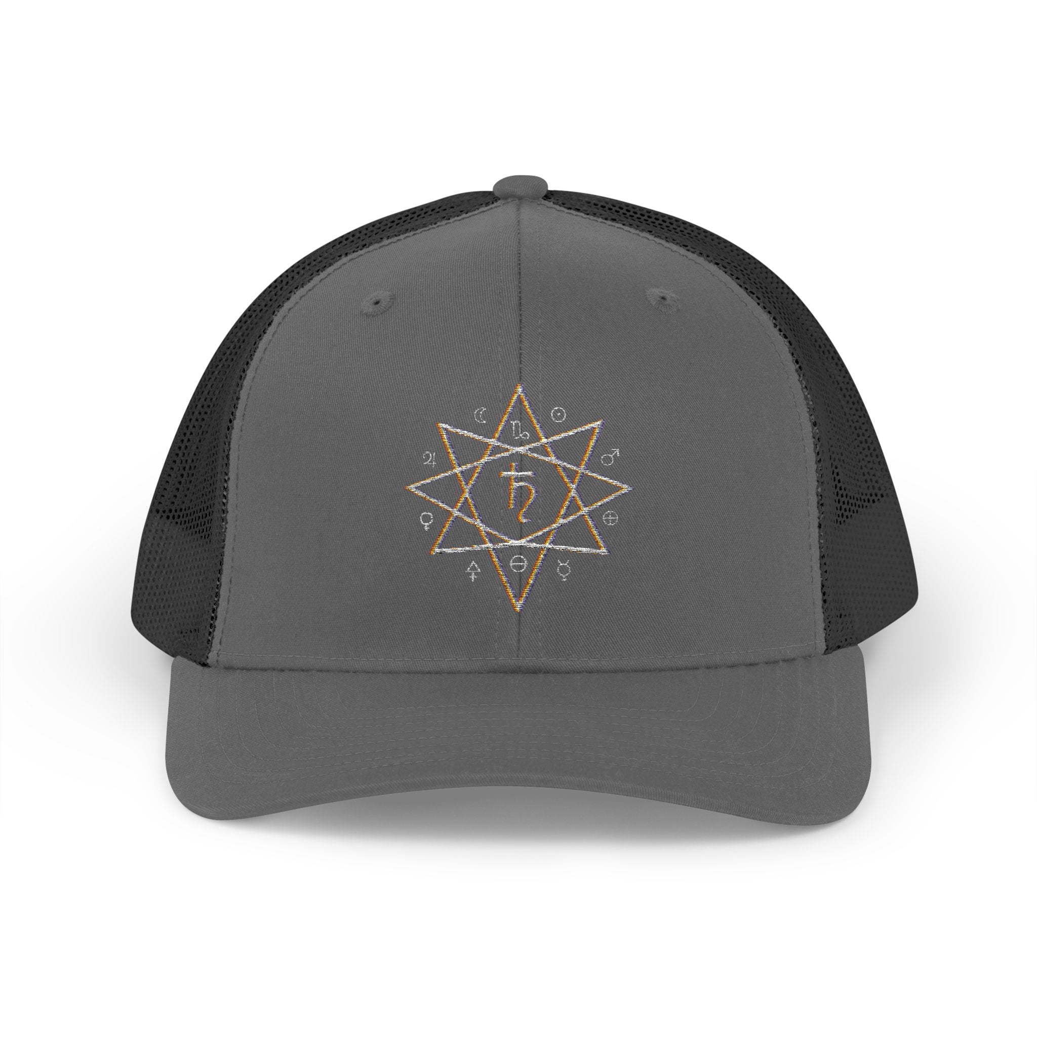 Satyrn Ryzing Sigil Snapback Trucker Cap — Alchemy & Astronomy Design