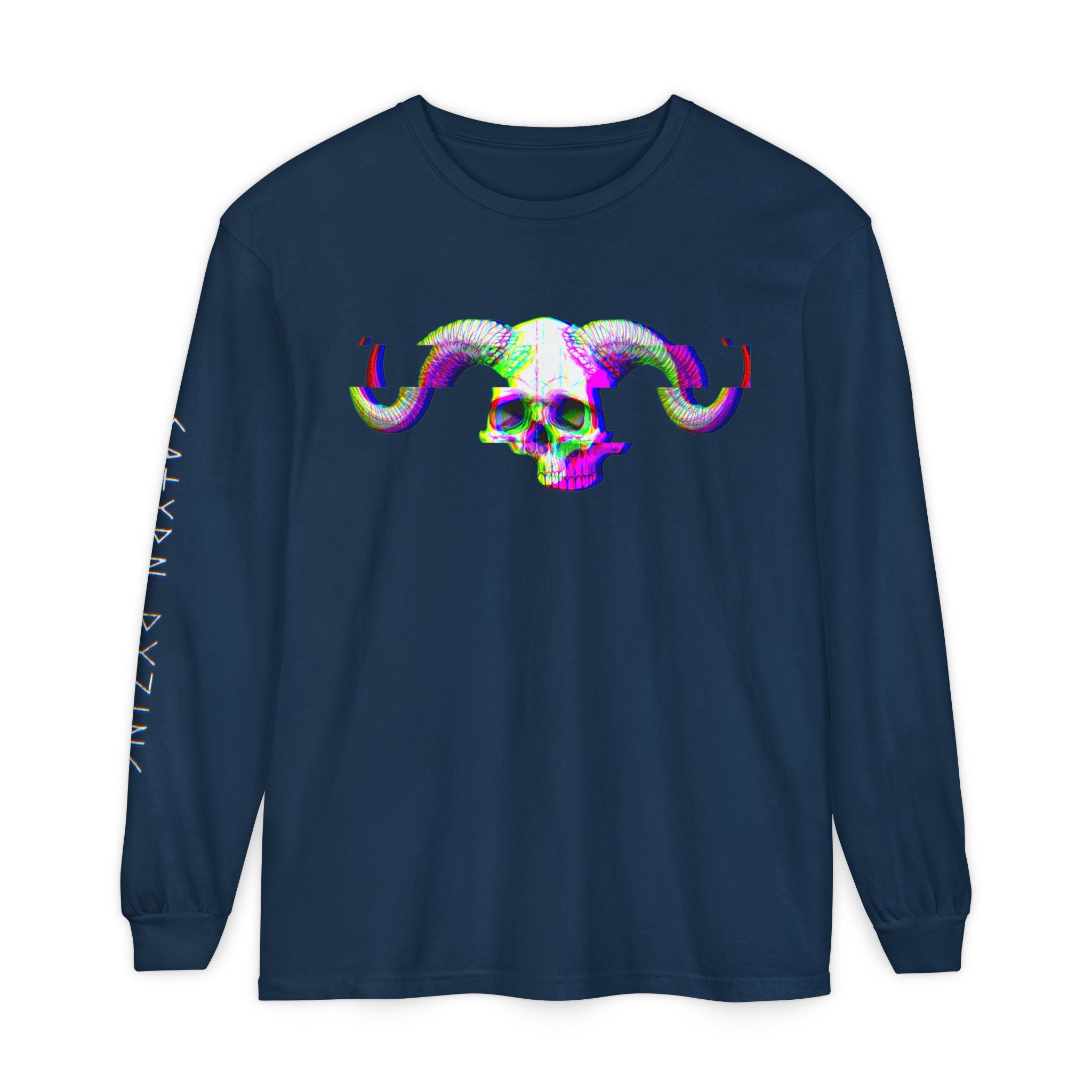 Satyr Skull Long Sleeve Tee — Satyrn Ryzing Esoteric Star Graphic